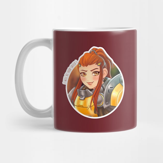 I Will be your Shield! Brigitte Cosplay Fanart by Anhyra